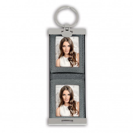 PHOTO KEYCHAIN DARK SILVER
