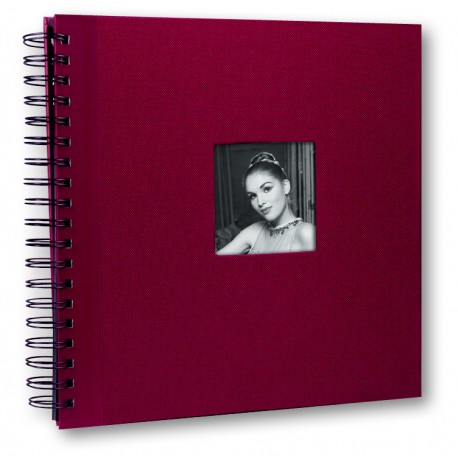 ALBUM SPIRAL 31X31/20 BORDEAUX